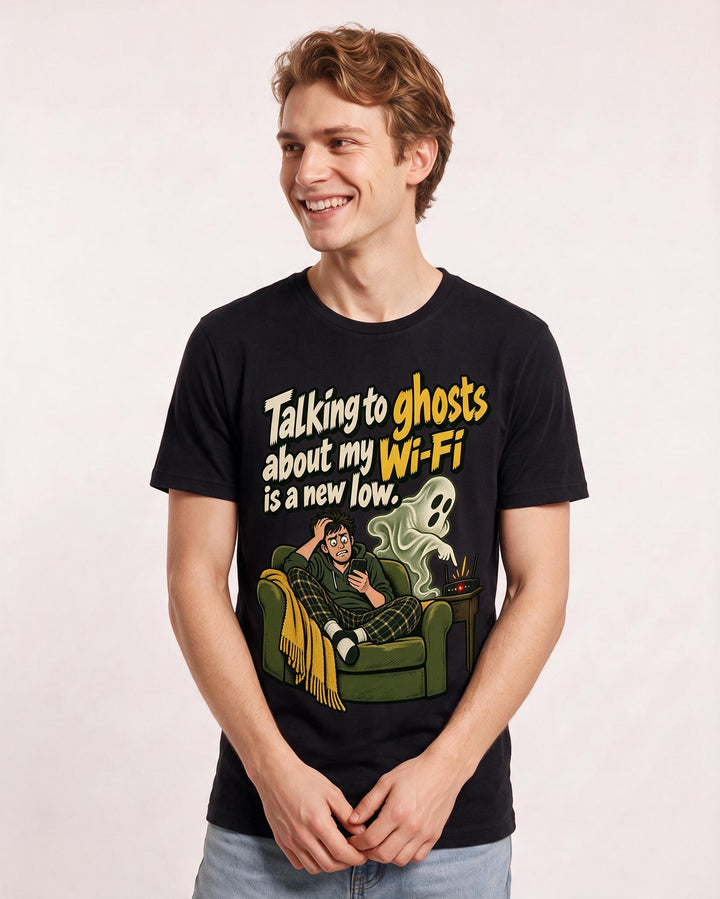 Halloween Black T-Shirt for Men – Halloween Theme Graphic Tee product image 1
