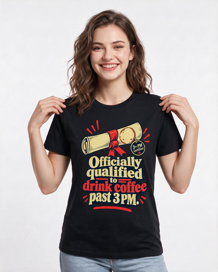 Graduation Black T-Shirt for Women – Everyday Expression Graphic Tee product image 1