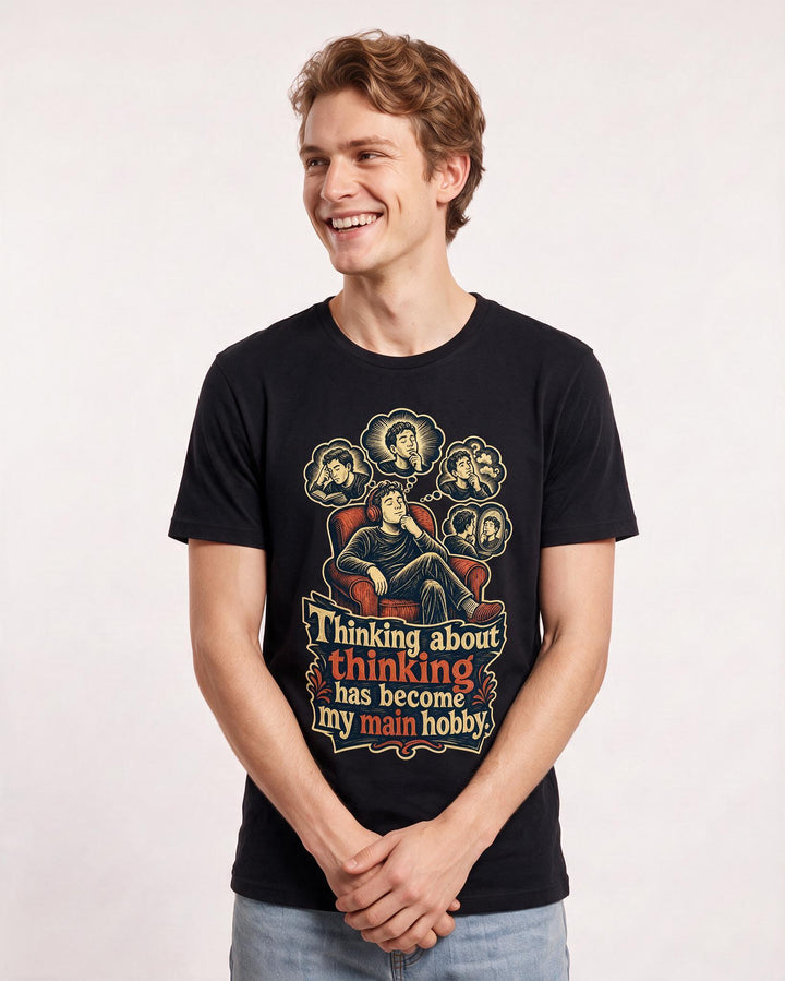 Meme Black T-Shirt for Men – Everyday Expression Graphic Tee product image 3