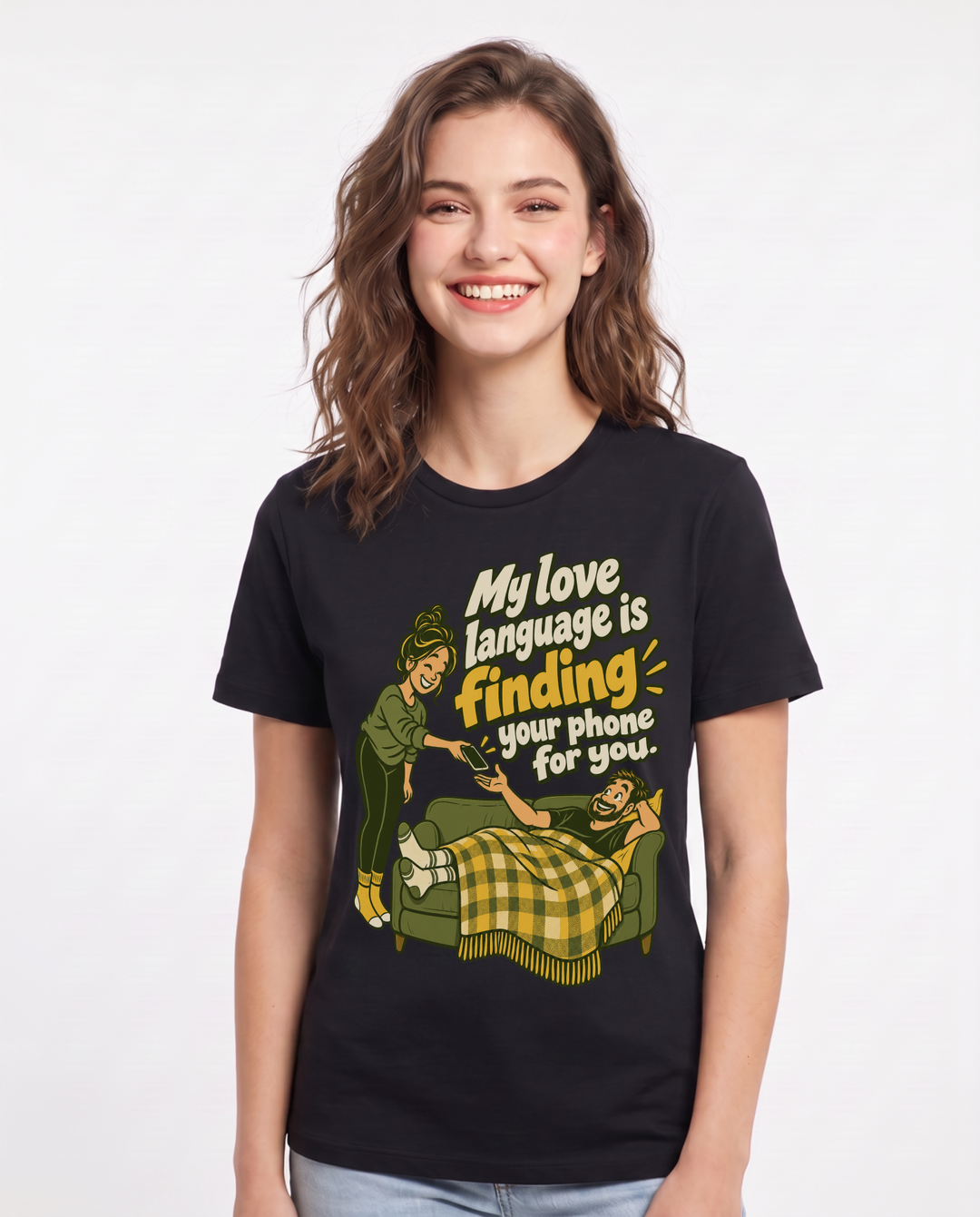 Grandparent Black T-Shirt for Women – Everyday Expression Graphic Tee product image 3