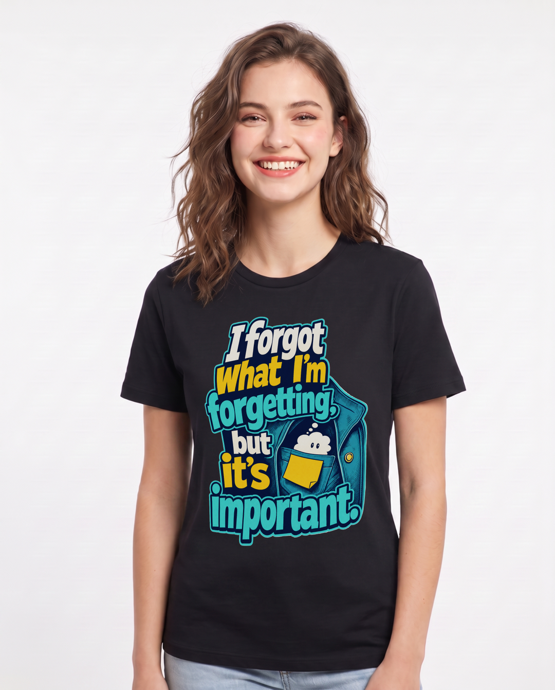 Meme Black T-Shirt for Women – Everyday Expression Graphic Tee product image 1