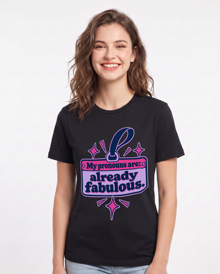 Pride Black T-Shirt for Women – Everyday Expression Graphic Tee product image 3