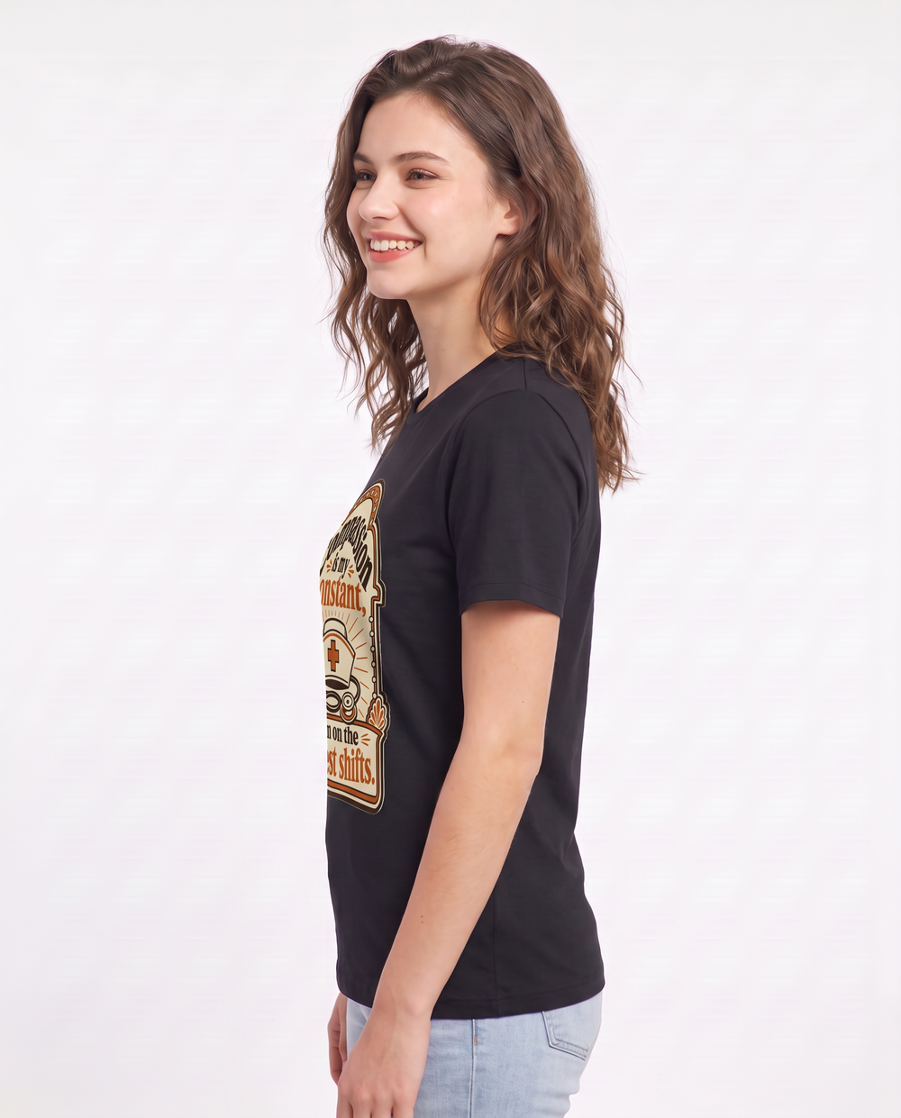 Compassion is my constant, even on the hardest shifts. - Women's Black T-Shirt product image 3