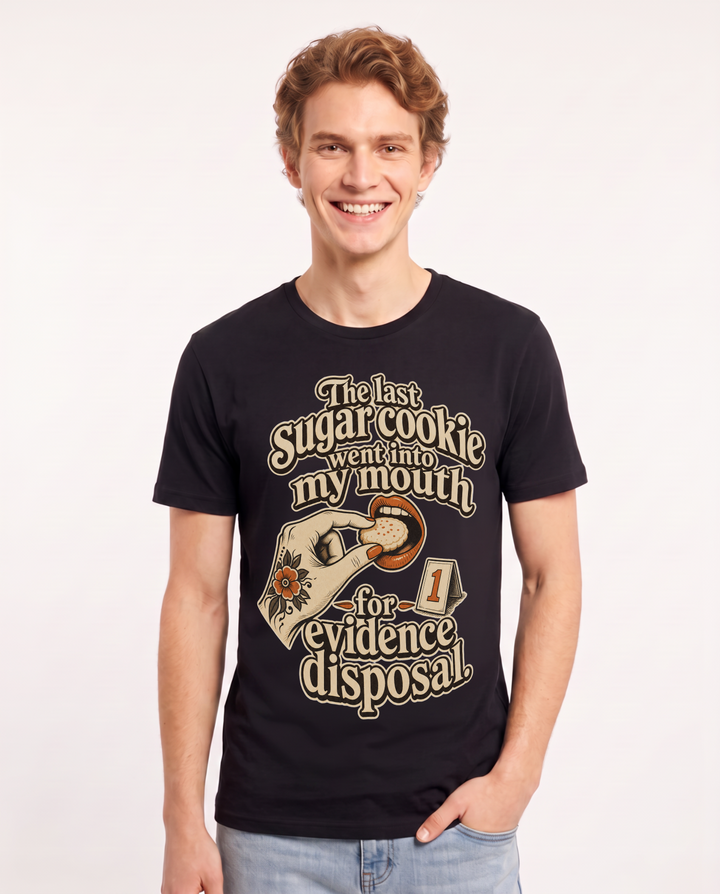 Christmas Black T-Shirt for Men – Holiday Theme Graphic Tee product image 3