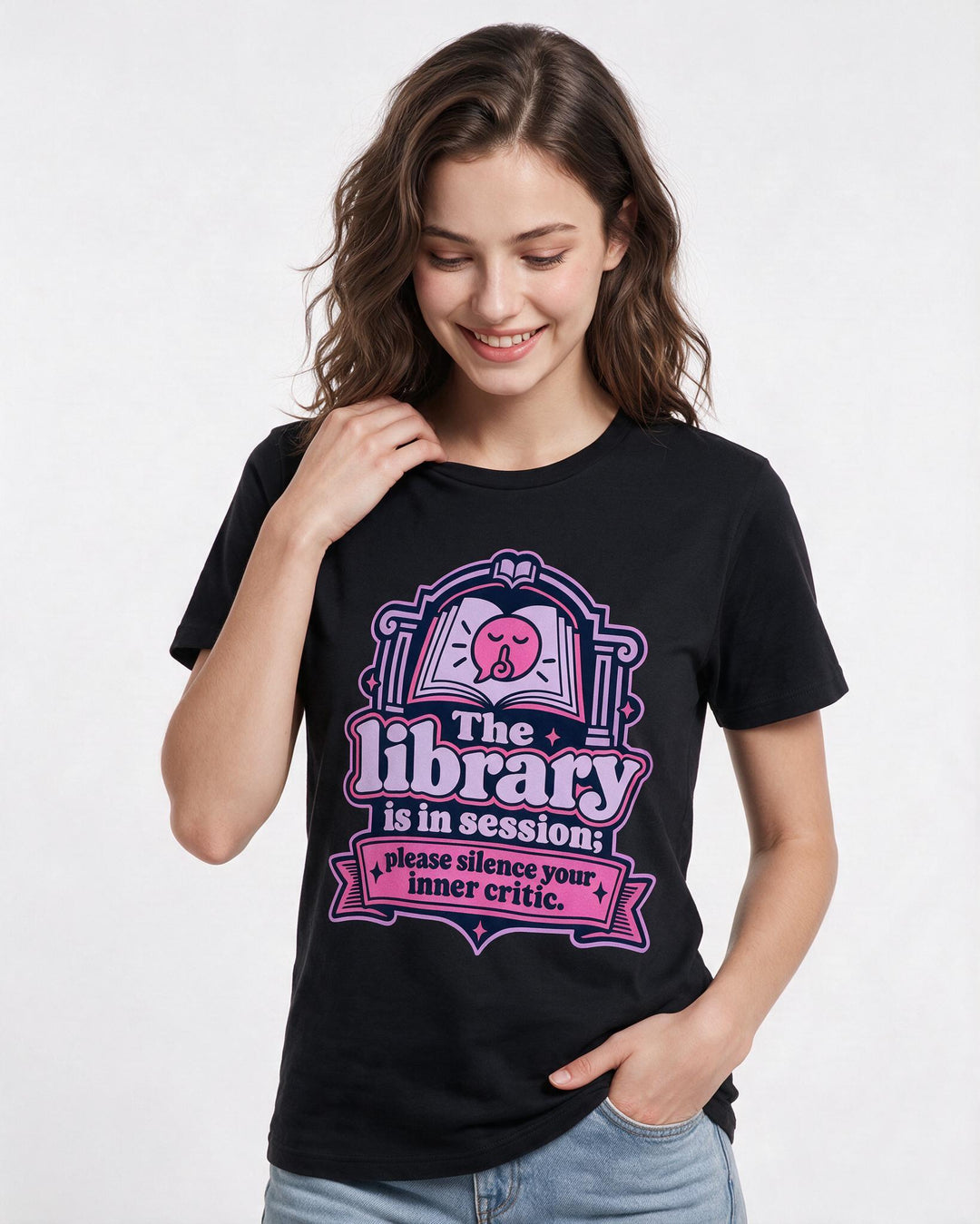 Teacher Black T-Shirt for Women – Everyday Expression Graphic Tee product image 1