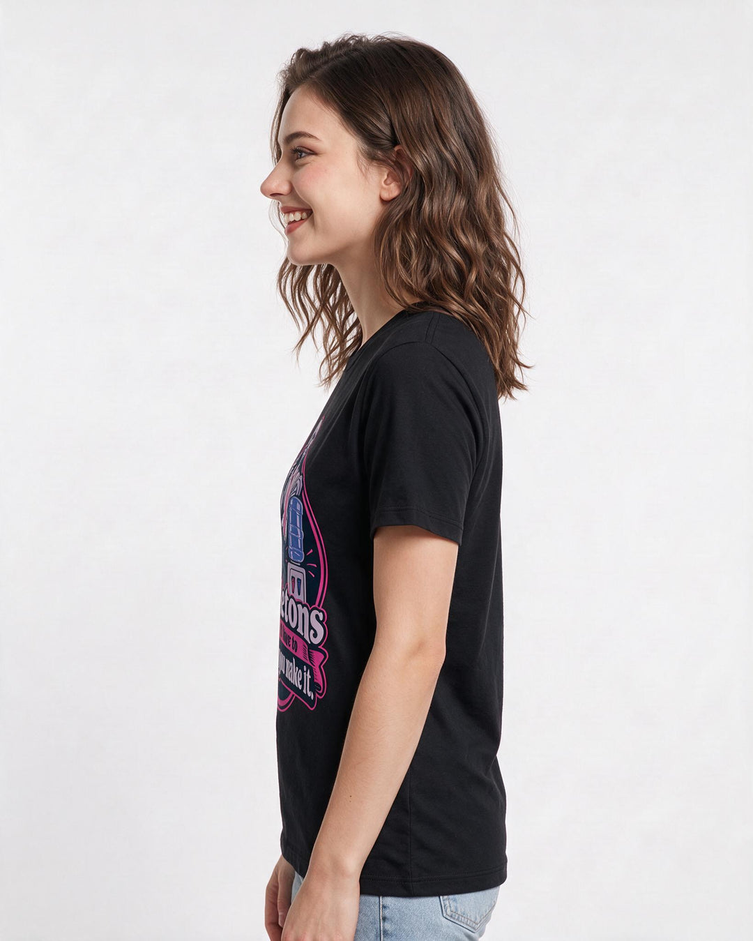 Halloween Black T-Shirt for Women – Halloween Theme Graphic Tee product image 2