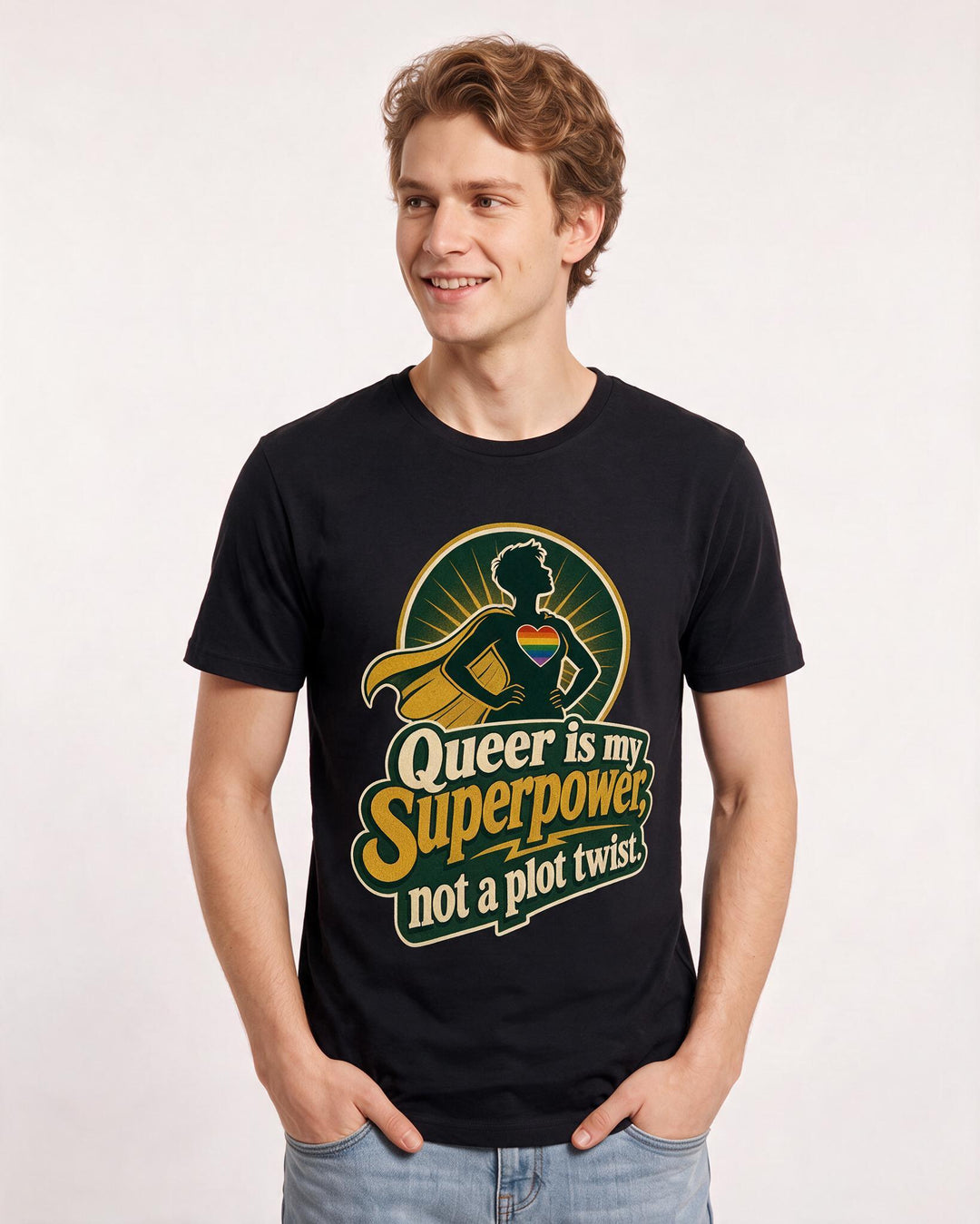 Pride Black T-Shirt for Men – Everyday Expression Graphic Tee product image 1
