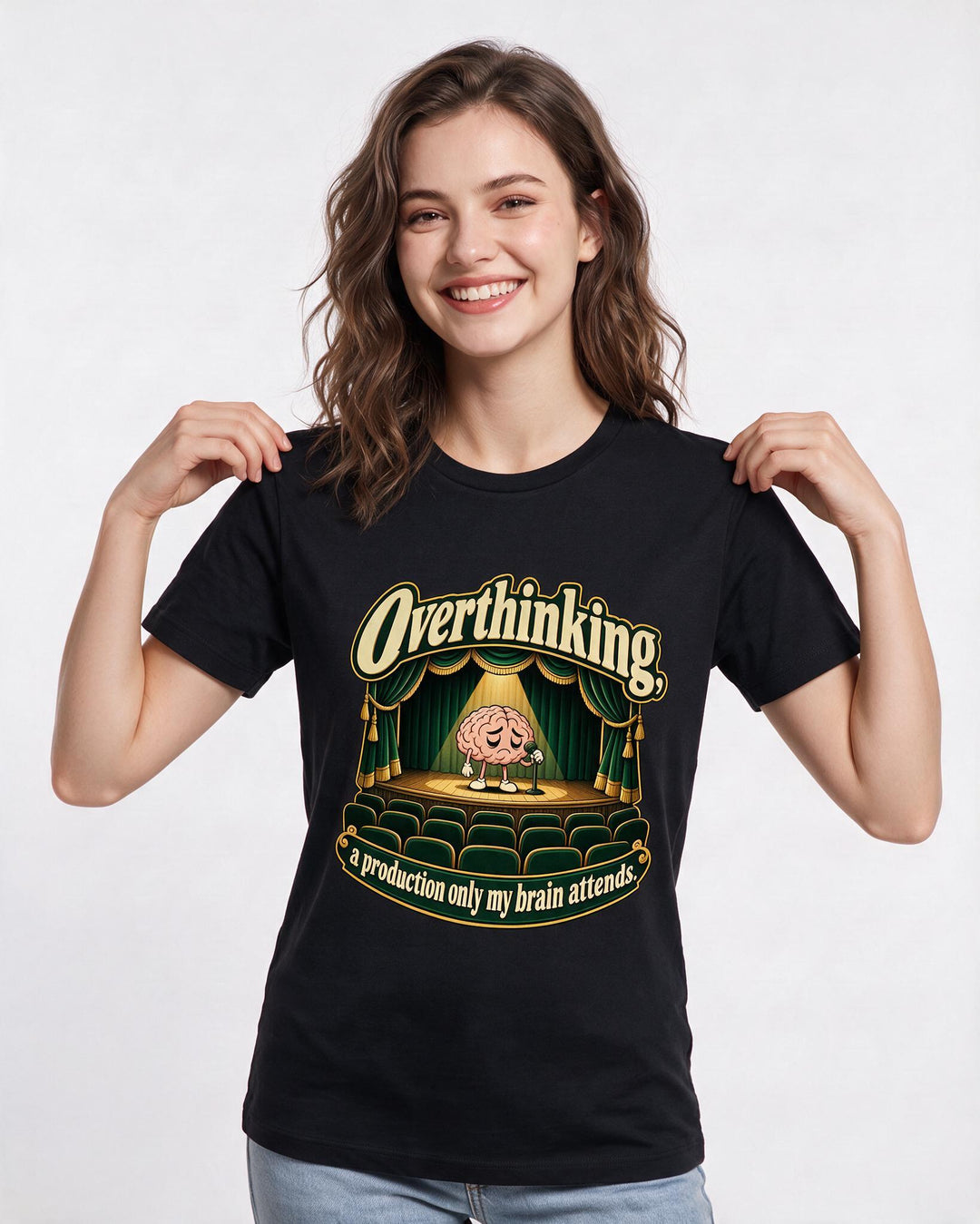 Meme Black T-Shirt for Women – Everyday Expression Graphic Tee product image 1