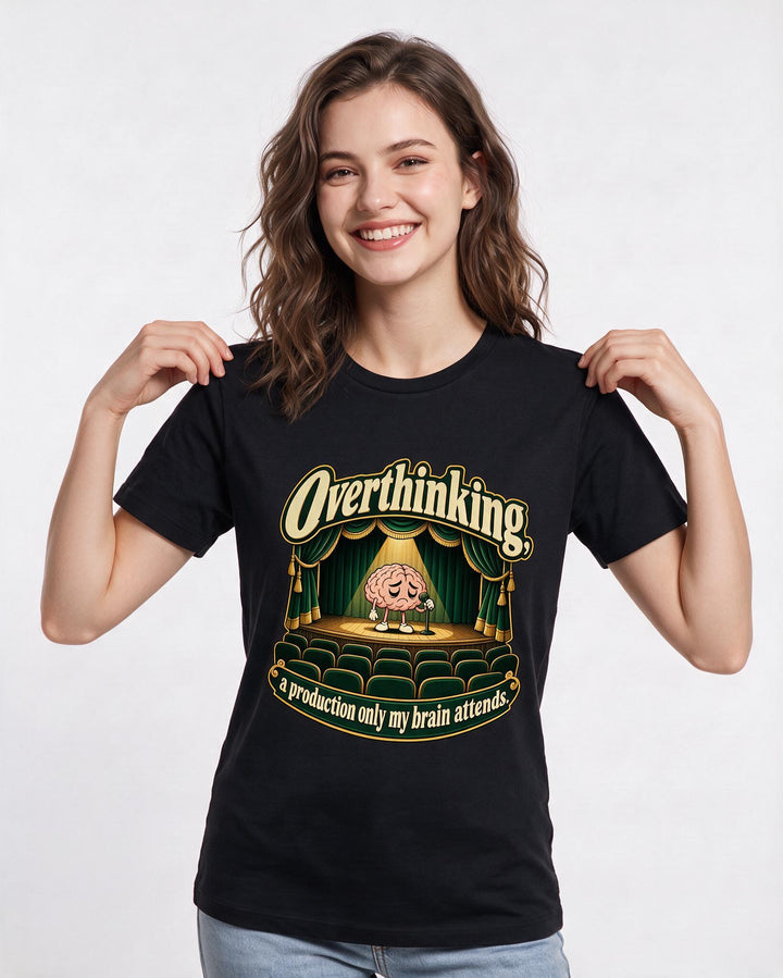 Meme Black T-Shirt for Women – Everyday Expression Graphic Tee product image 1