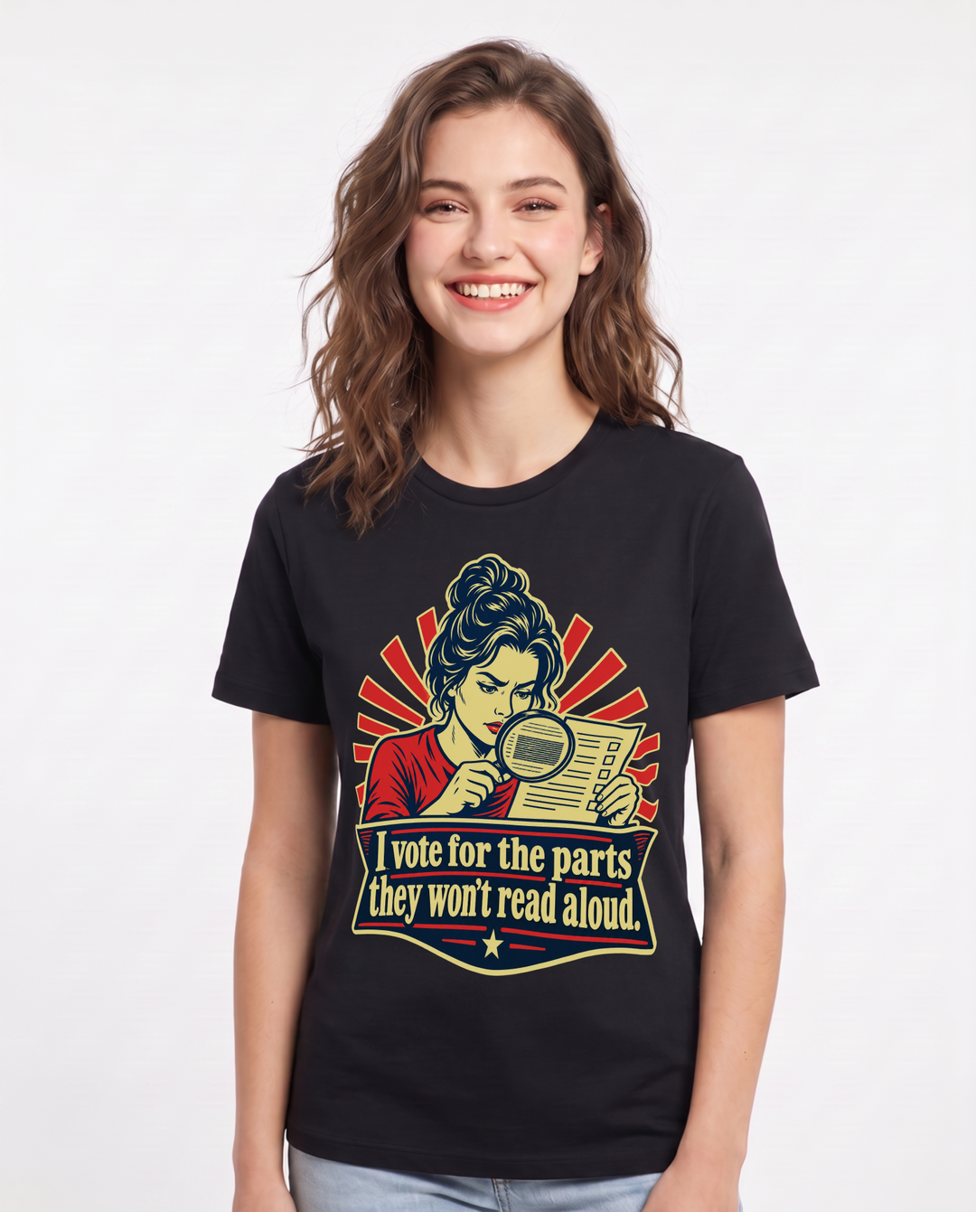 Political Statement Black T-Shirt for Women – Everyday Expression Graphic Tee product image 3