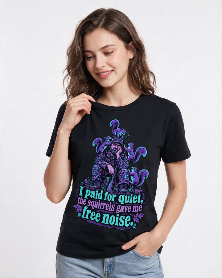 Hunting Black T-Shirt for Women – Everyday Expression Graphic Tee product image 1