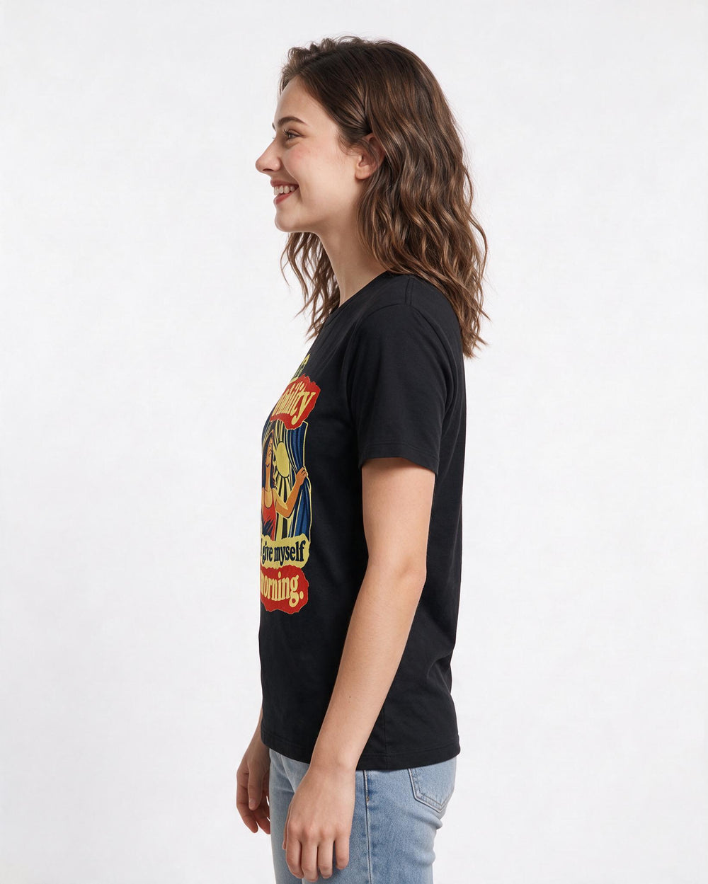 Pride Black T-Shirt for Women – Everyday Expression Graphic Tee product image 2