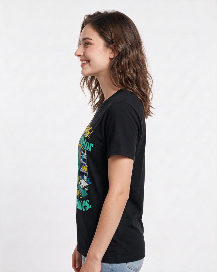 Nurse Black T-Shirt for Women – Nursing Life Graphic Tee product image 2