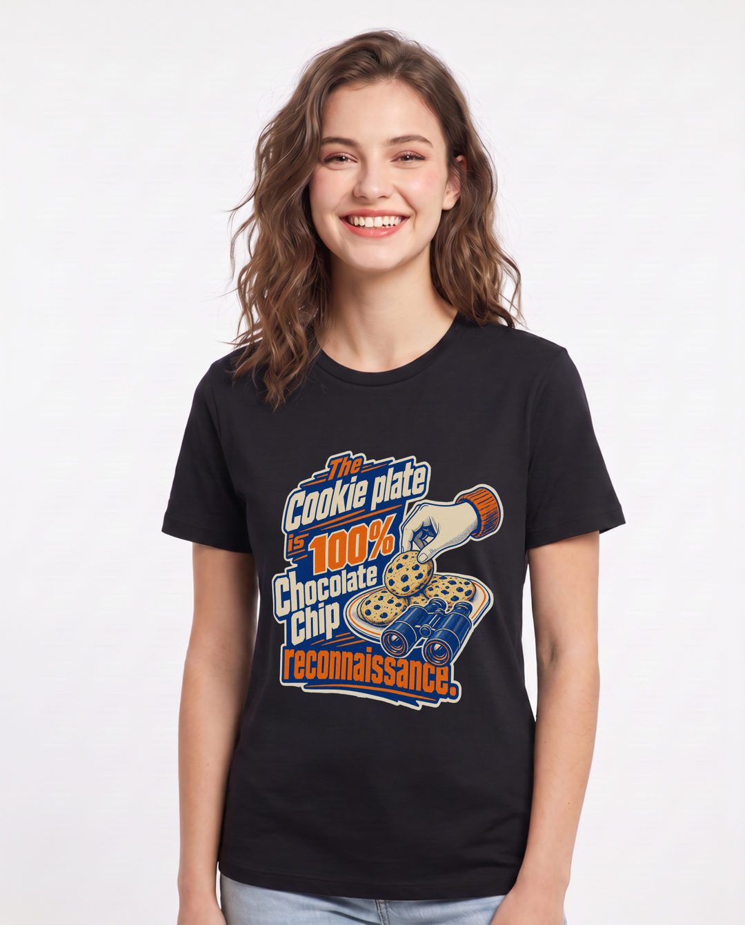 Christmas Black T-Shirt for Women – Holiday Theme Graphic Tee product image 1