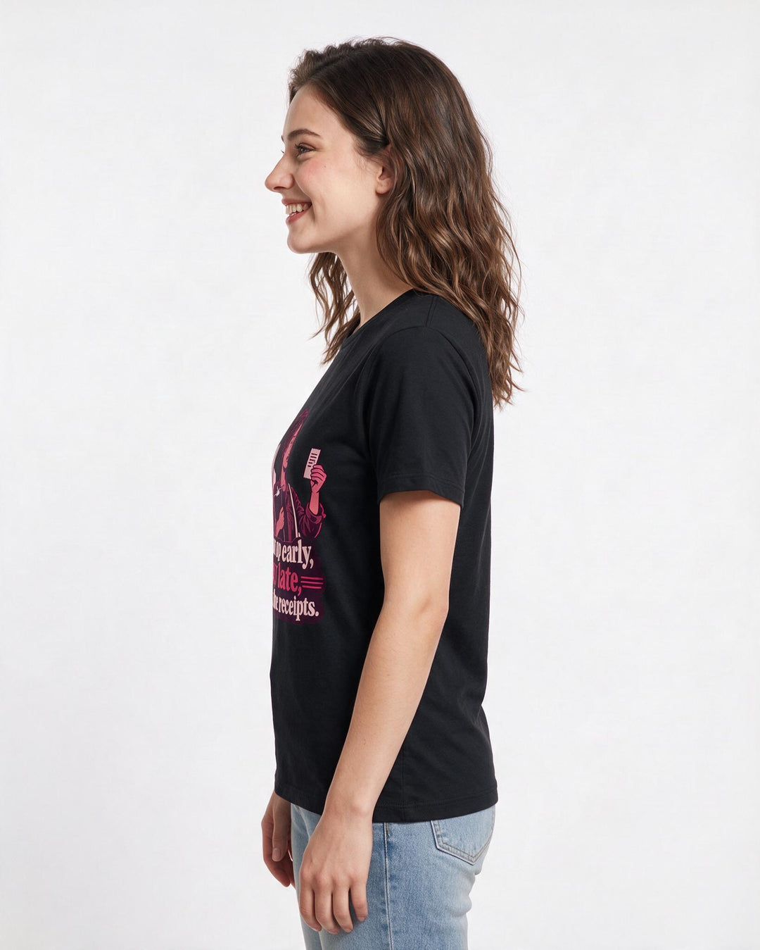 Political Statement Black T-Shirt for Women – Everyday Expression Graphic Tee product image 2