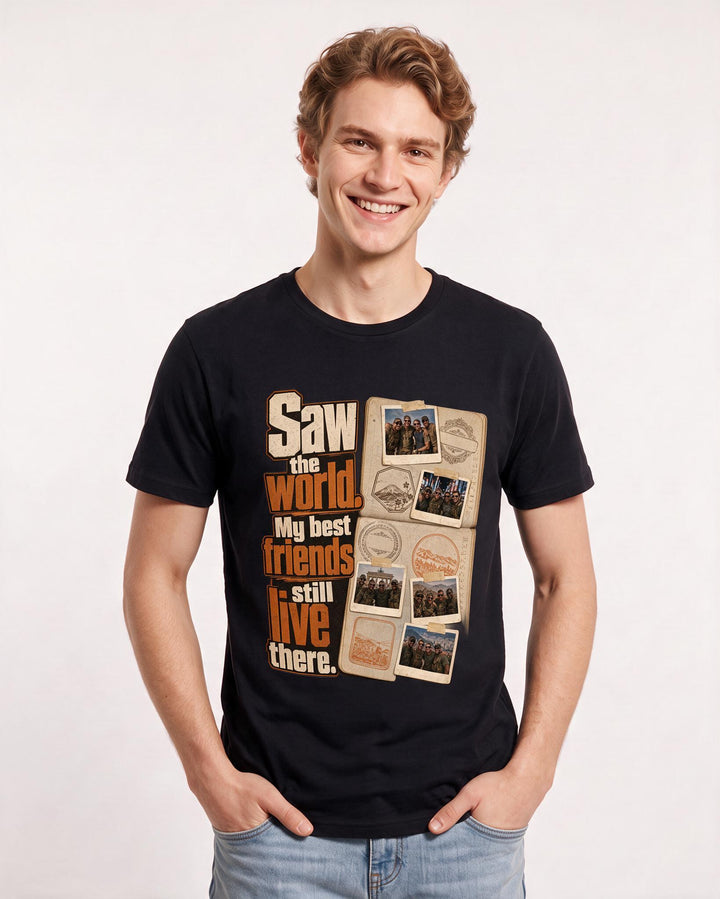 Veteran Black T-Shirt for Men – Everyday Expression Graphic Tee product image 3