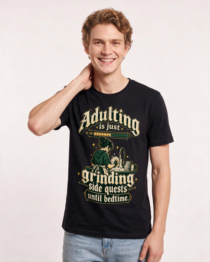 Gaming Black T-Shirt for Men – Game Night Graphic Tee product image 1