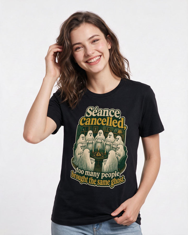 Halloween Black T-Shirt for Women – Halloween Theme Graphic Tee product image 1