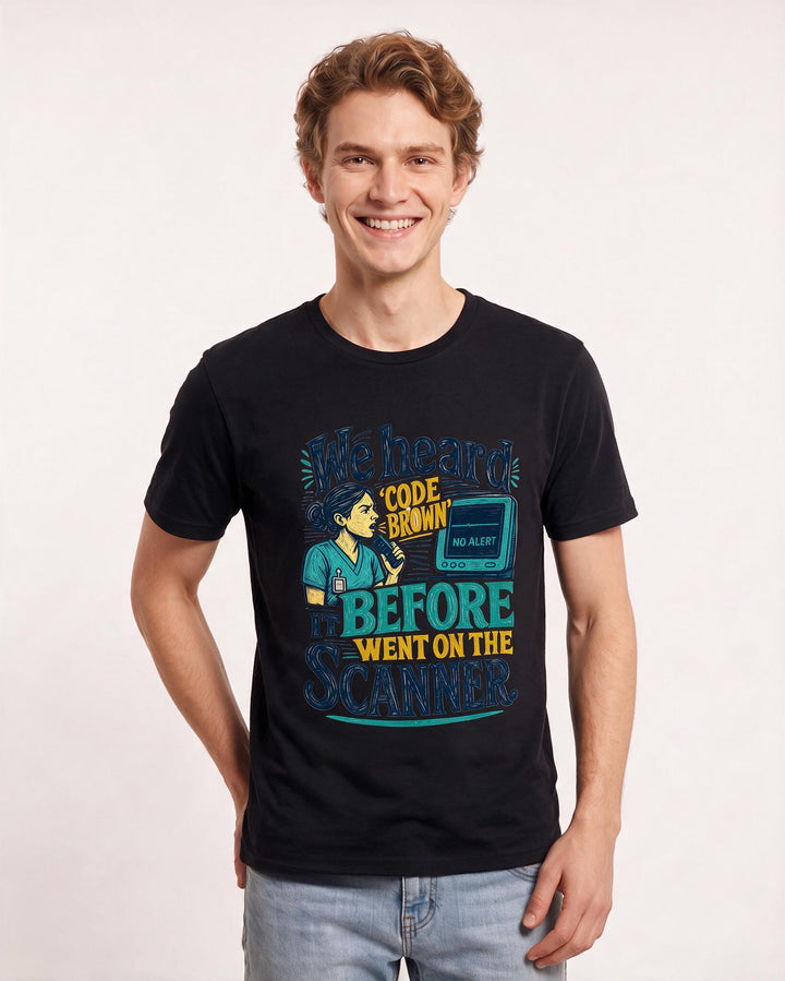 Nurse Black T-Shirt for Men – Nursing Life Graphic Tee product image 1