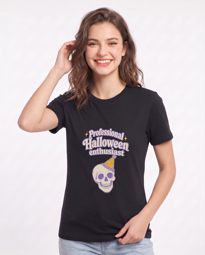 Professional Halloween enthusiast - Women's Black T-Shirt product image 1