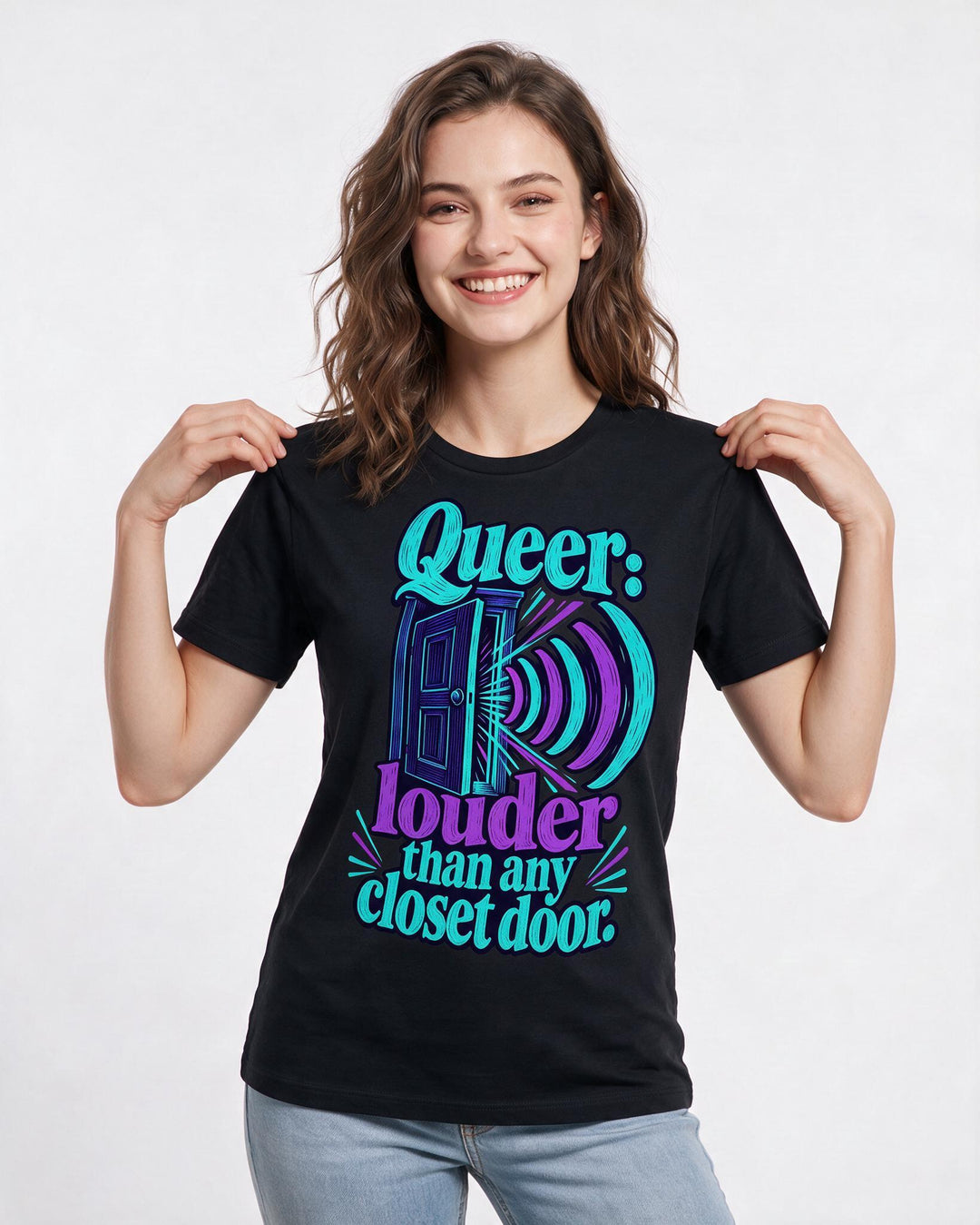 Pride Black T-Shirt for Women – Everyday Expression Graphic Tee product image 1