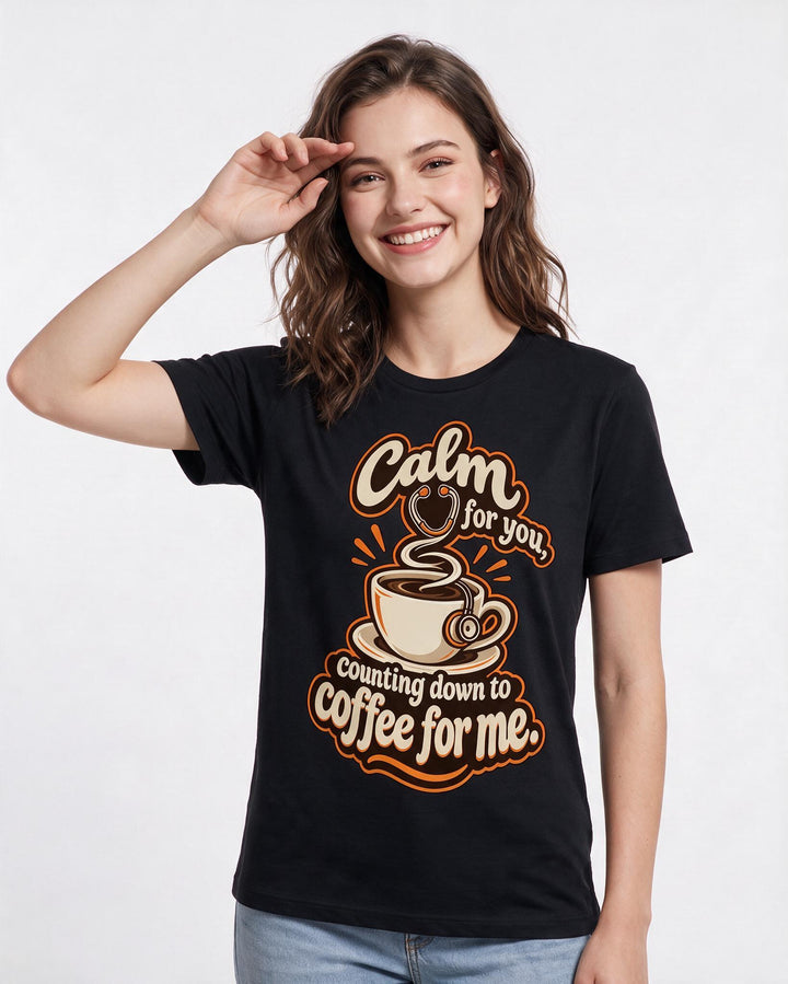 Nurse Black T-Shirt for Women – Nursing Life Graphic Tee product image 1
