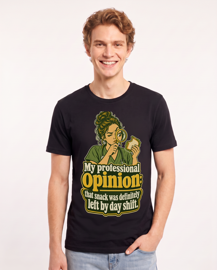 Nurse Black T-Shirt for Men – Nursing Life Graphic Tee product image 3