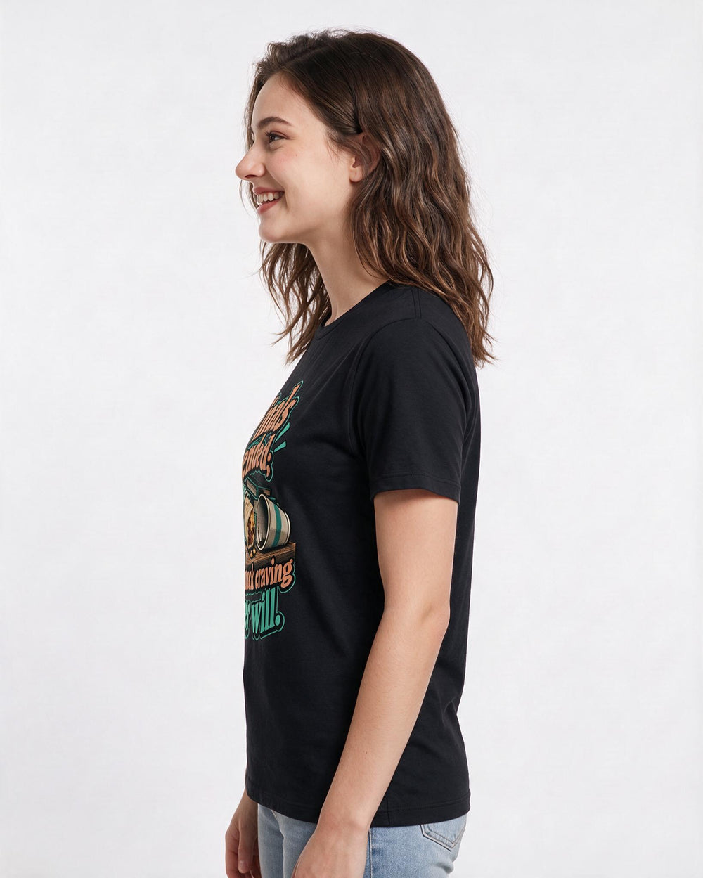 Graduation Black T-Shirt for Women – Everyday Expression Graphic Tee product image 2
