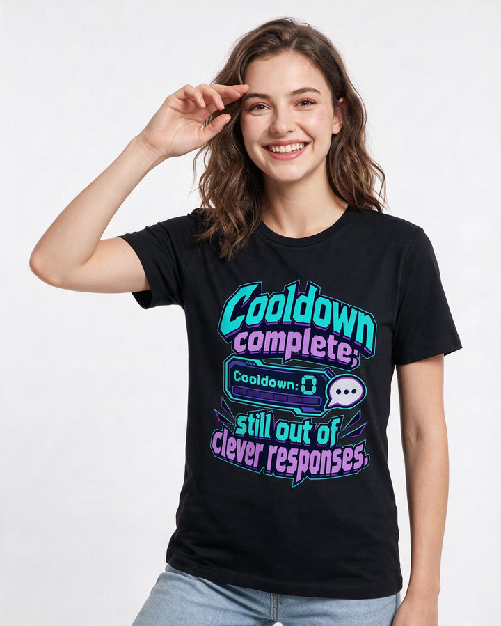 Gaming Black T-Shirt for Women – Game Night Graphic Tee product image 1
