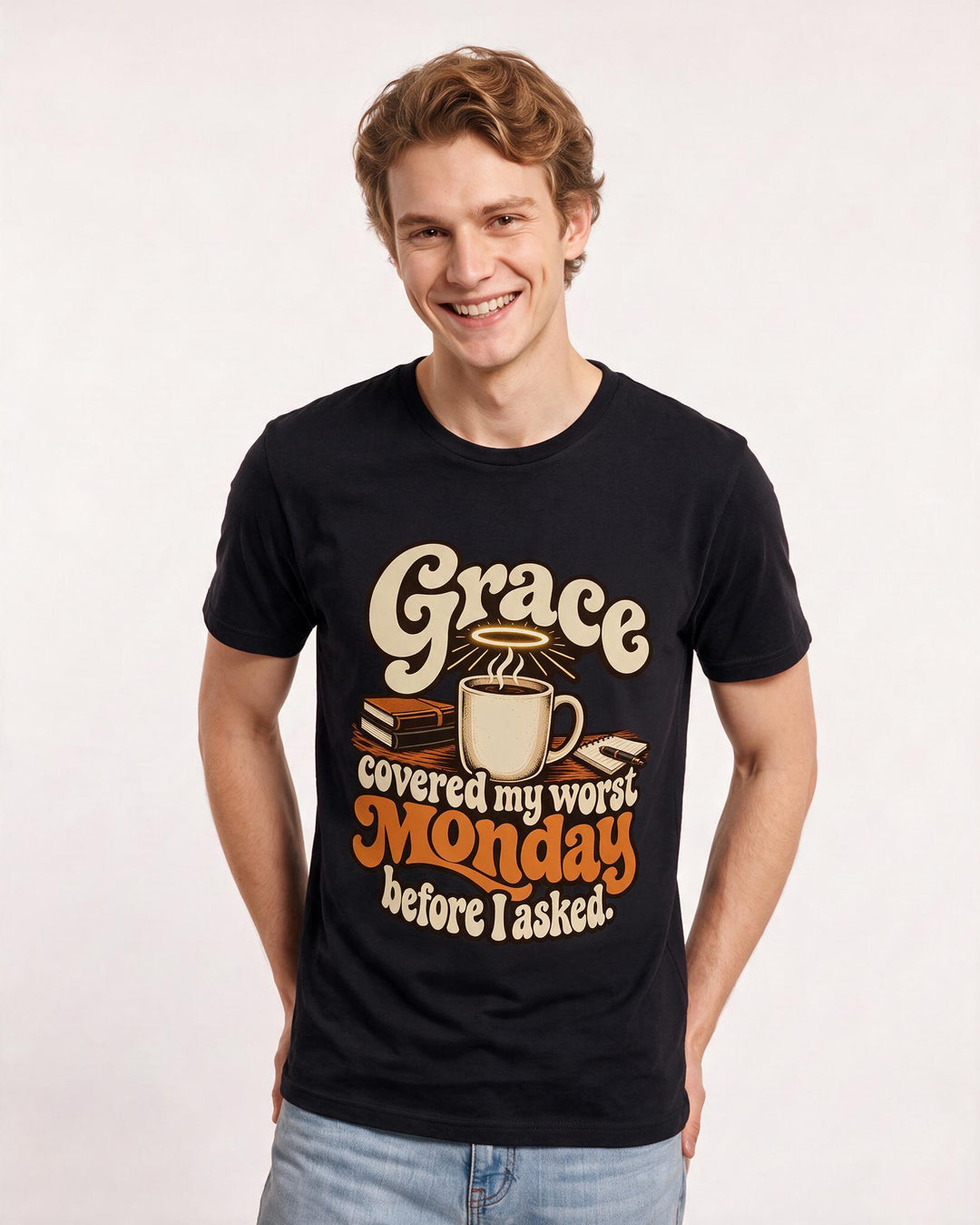 Christian Faith Black T-Shirt for Men – Everyday Expression Graphic Tee product image 1
