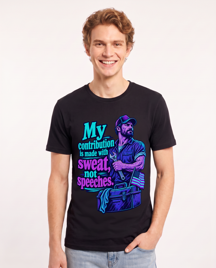 Patriotic Black T-Shirt for Men – Everyday Expression Graphic Tee product image 3