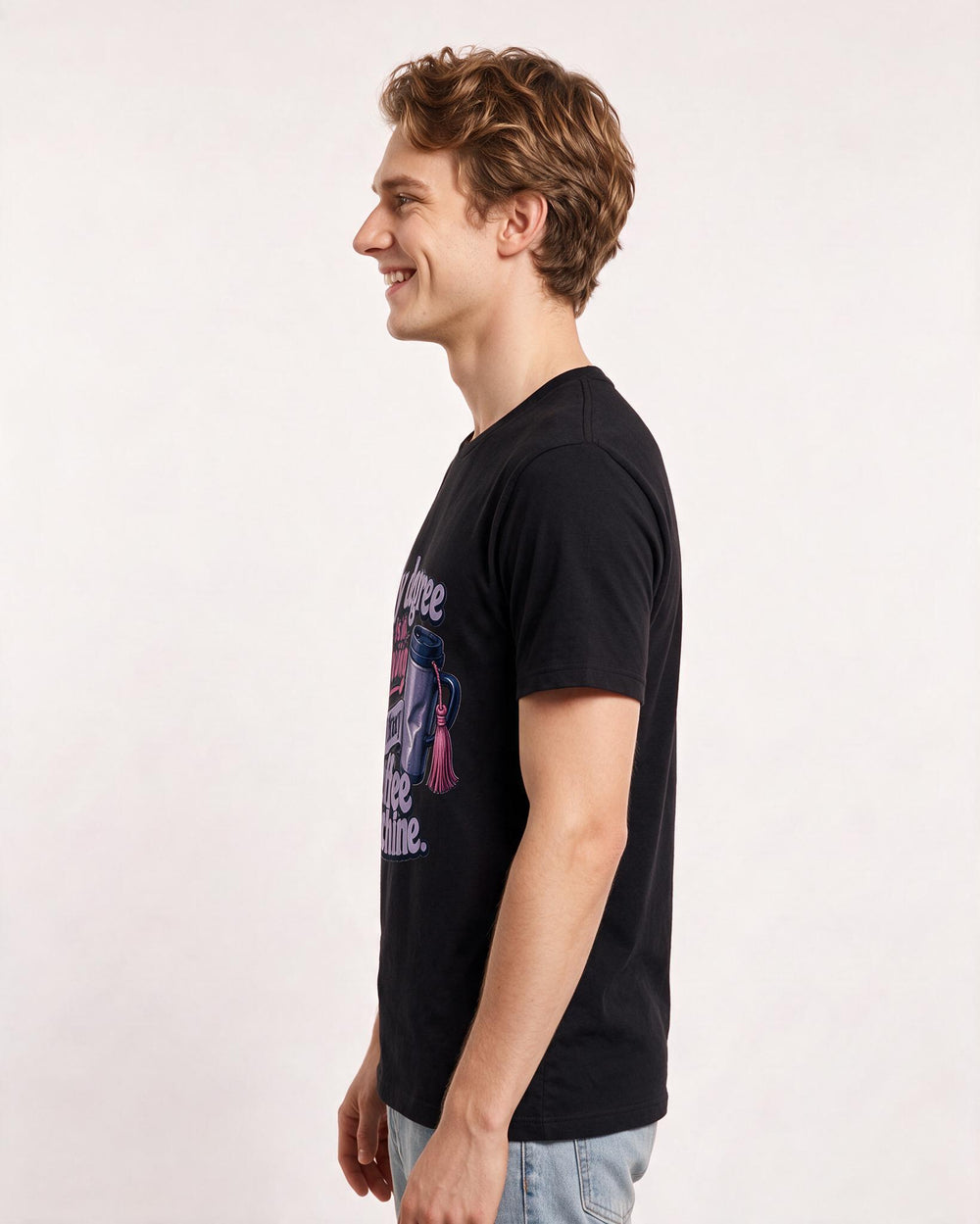 Graduation Black T-Shirt for Men – Everyday Expression Graphic Tee product image 2
