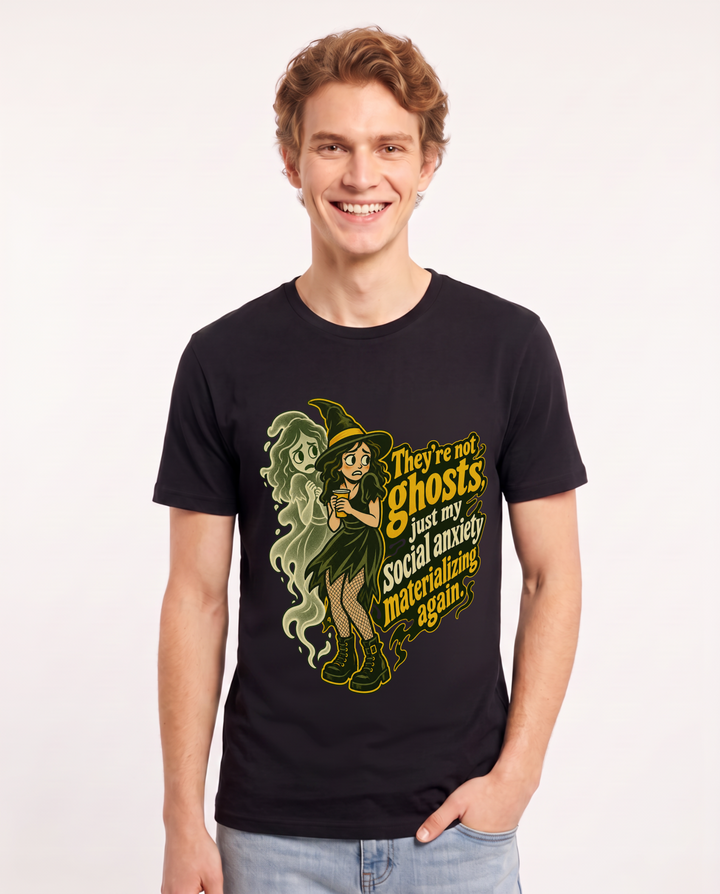Halloween Black T-Shirt for Men – Halloween Theme Graphic Tee product image 3