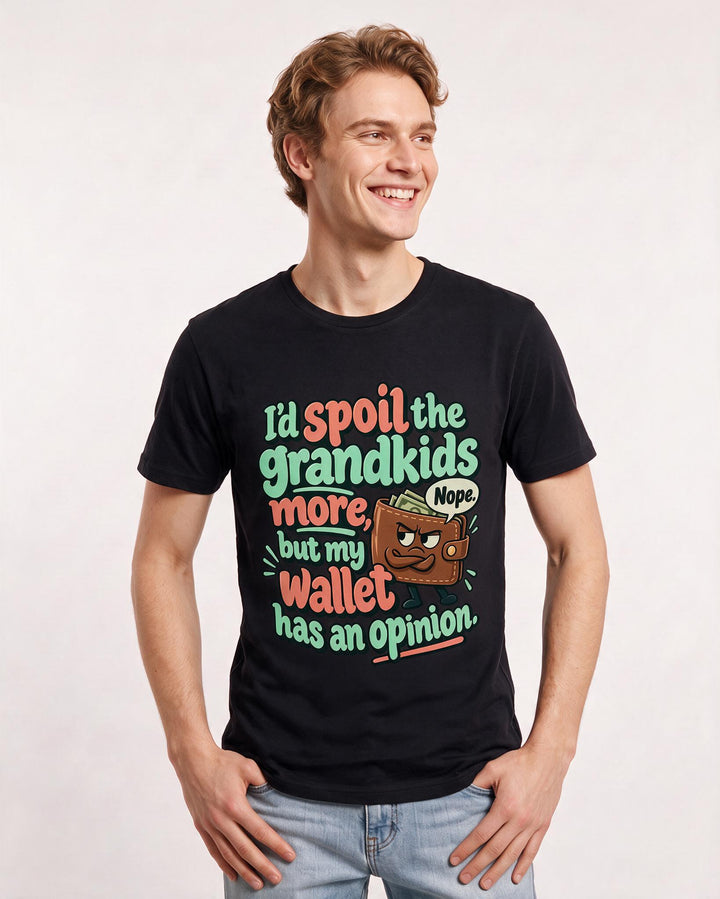 Grandparent Black T-Shirt for Men – Everyday Expression Graphic Tee product image 1