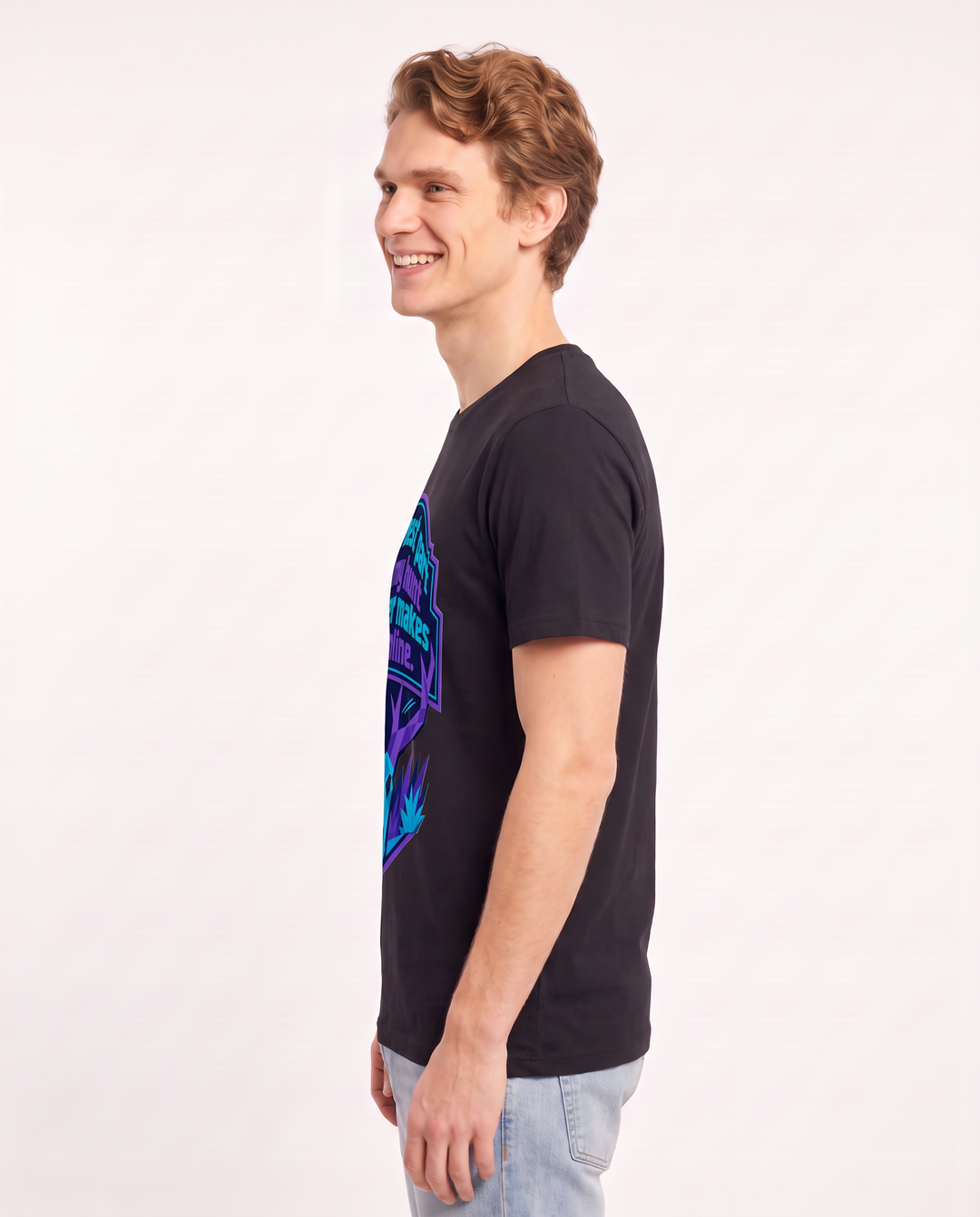 Hunting Men's Black T-Shirt - The best part of my hunt never makes it product image 2