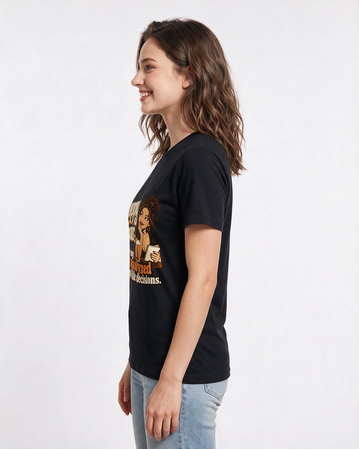 Beer Black T-Shirt for Women – Everyday Expression Graphic Tee product image 2