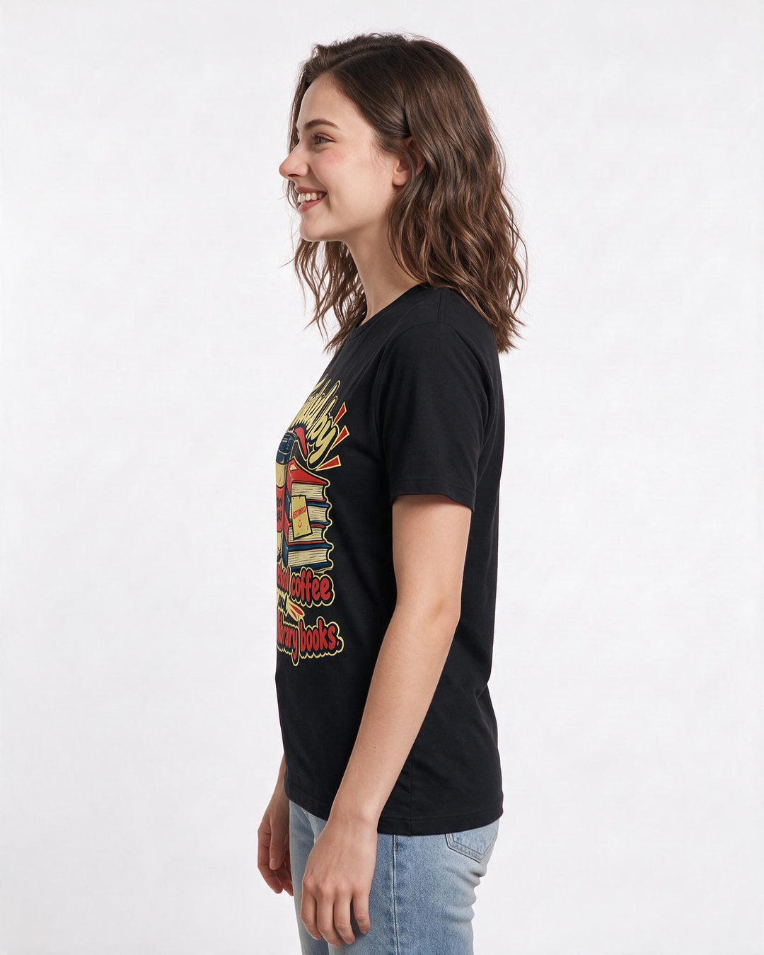 Teacher Black T-Shirt for Women – Everyday Expression Graphic Tee product image 2