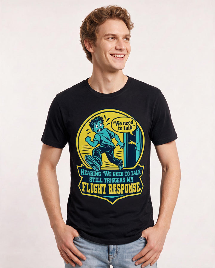Meme Black T-Shirt for Men – Everyday Expression Graphic Tee product image 1