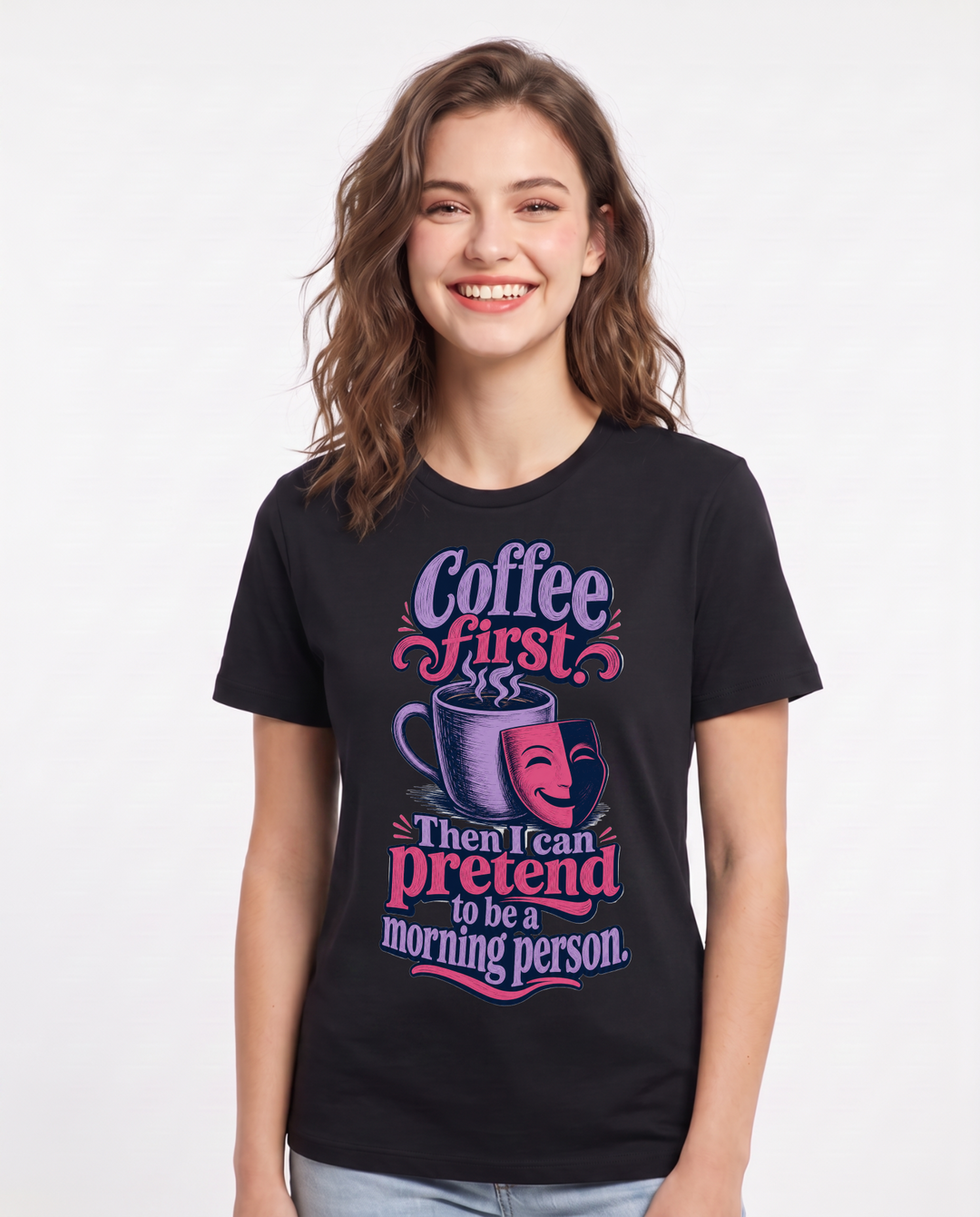 Grandparent Black T-Shirt for Women – Everyday Expression Graphic Tee product image 3