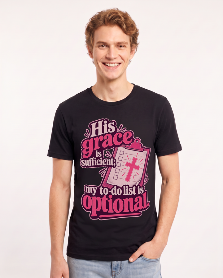 Christian Faith Black T-Shirt for Men – Everyday Expression Graphic Tee product image 3