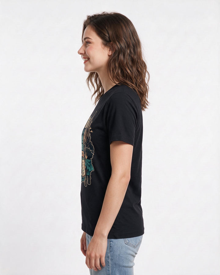 Gaming Black T-Shirt for Women – Game Night Graphic Tee product image 2