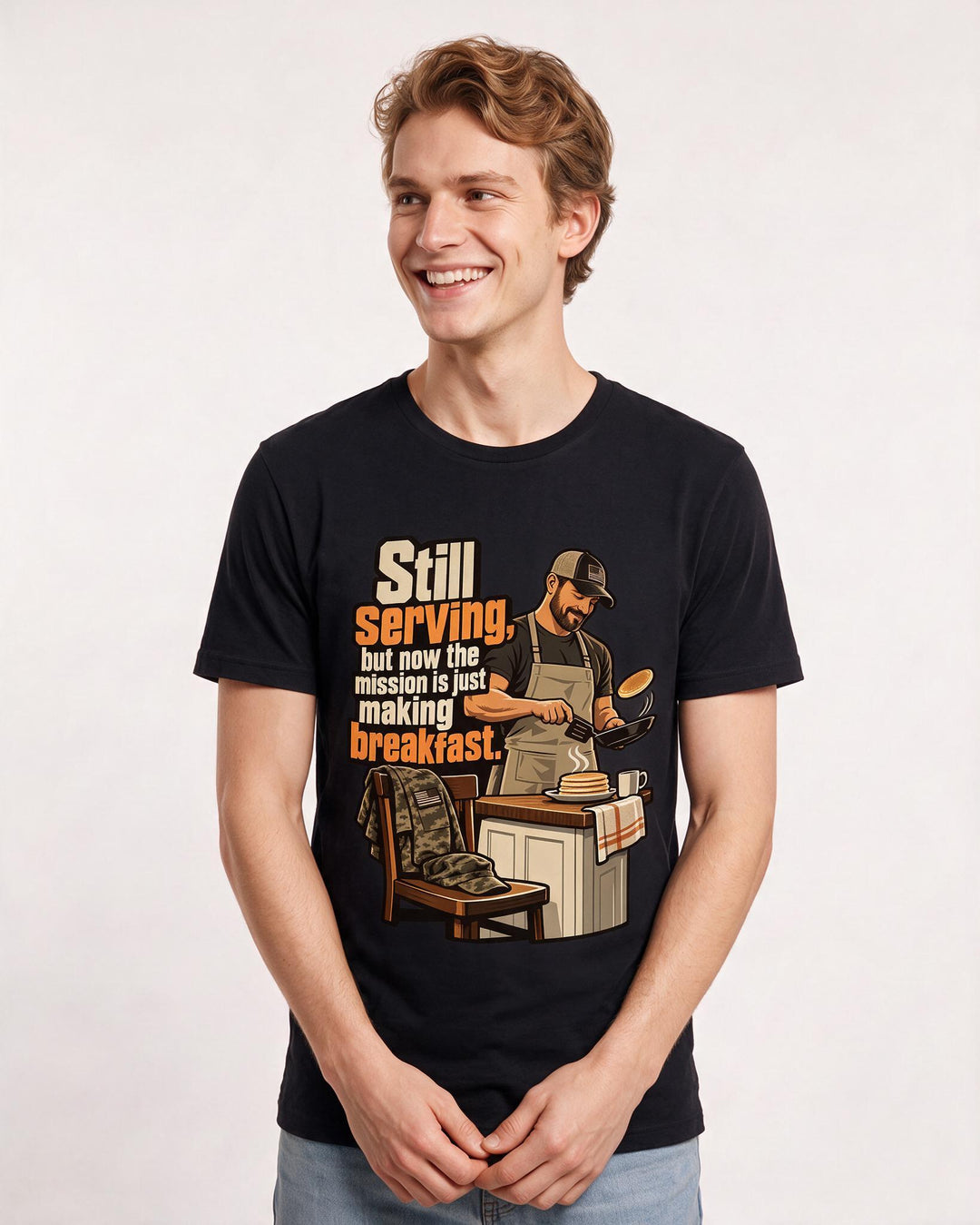 Veteran Black T-Shirt for Men – Everyday Expression Graphic Tee product image 1