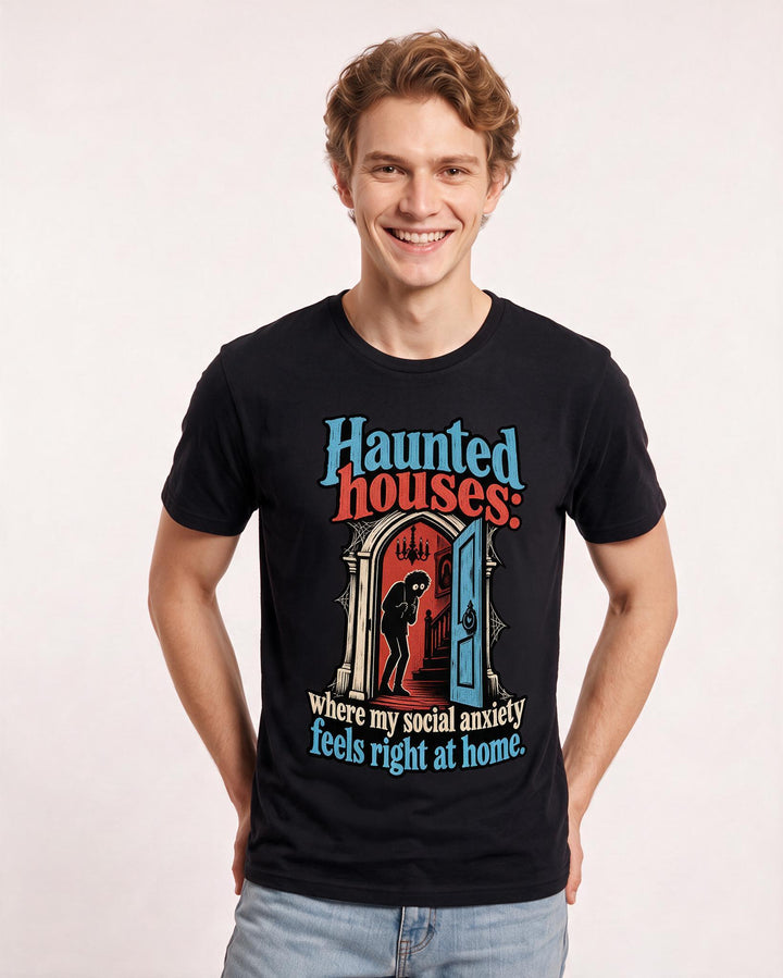 Halloween Black T-Shirt for Men – Halloween Theme Graphic Tee product image 1
