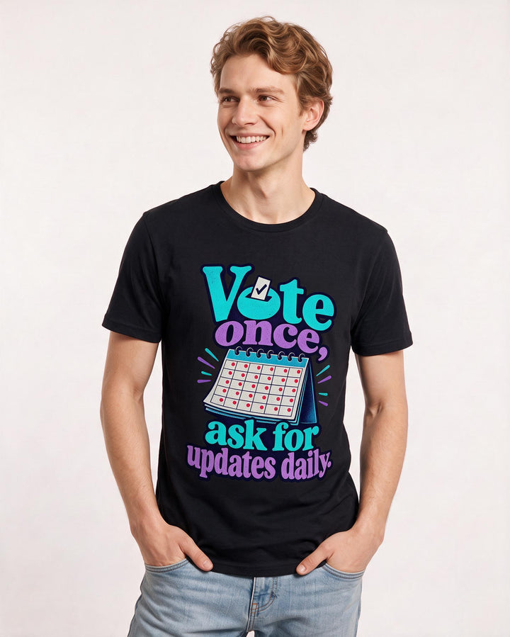 Political Statement Black T-Shirt for Men – Everyday Expression Graphic Tee product image 1