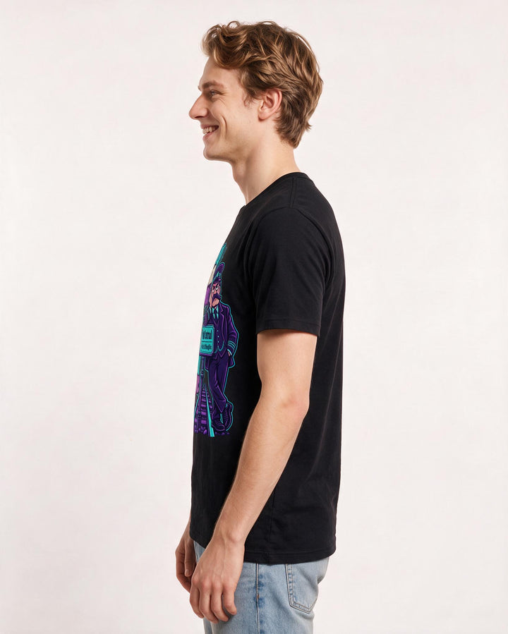 Meme Black T-Shirt for Men – Everyday Expression Graphic Tee product image 2