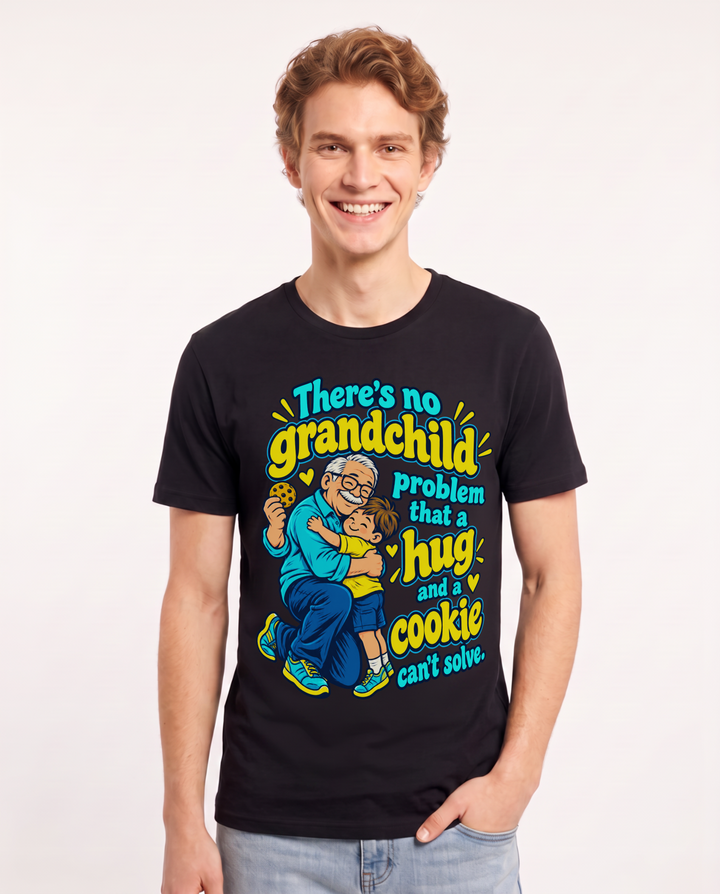 Grandparent Black T-Shirt for Men – Everyday Expression Graphic Tee product image 3