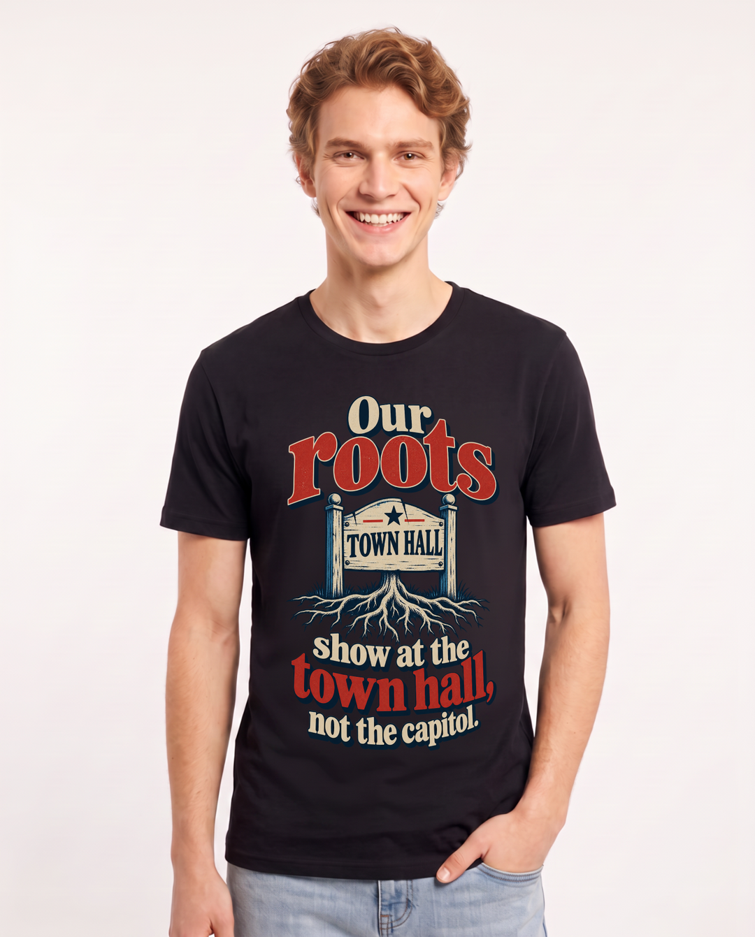Patriotic Black T-Shirt for Men – Everyday Expression Graphic Tee product image 3
