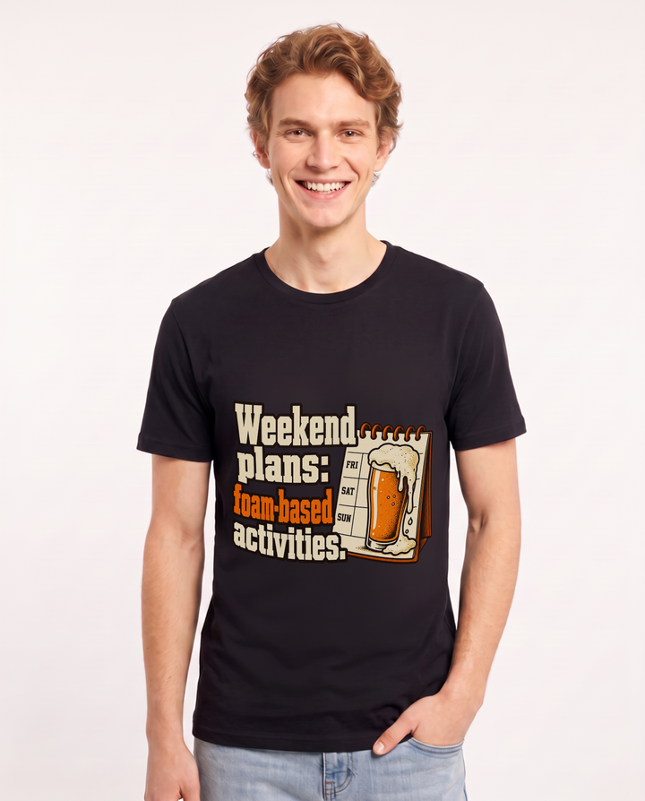 Beer Black T-Shirt for Men – Everyday Expression Graphic Tee product image 3