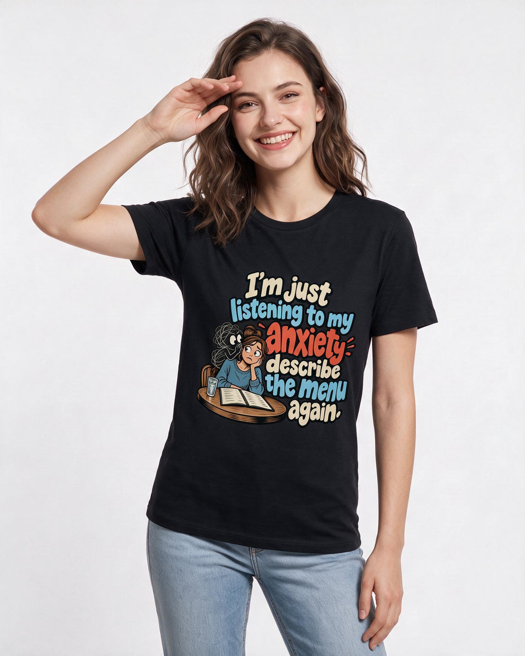 Meme Black T-Shirt for Women – Everyday Expression Graphic Tee product image 1