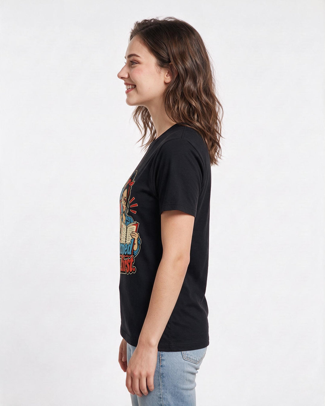 Political Statement Black T-Shirt for Women – Everyday Expression Graphic Tee product image 2